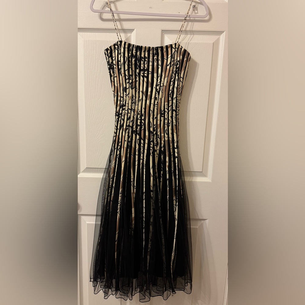 Size 4 Gold and Black JS Collections Dress